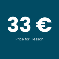 33 Euro price for 1 czech private lesson of 50 Minutes